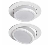 Kanlux AGEO DSO-W 33166 Ring Spotlight Recessed Ceiling Fitting GU10 LED Tilt