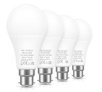 Kanlux B22 LED Bulbs 150W Equivalent, 17W LED Bayonet Light Bulb, Cool White 6000K, Super Bright 1710Lm, Non-Dimmable, Energy Saving Light Bulbs, 4 Pack,