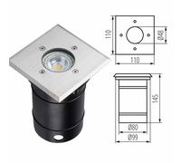 Kanlux BERG In Ground IP67 Recessed Walk Over Light Uplight Garden Outdoor GU10