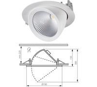 Kanlux Directional Swivel Scoop Retail LED Light Spotlight Recessed Downlight