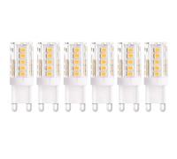 Kanlux G9 LED Bulbs 10 Pack, Dimmable 3.5W LED Capsule Bulbs, Cool White 6500K, 385LM, G9 Bi-Pin Base, 220-240V, 320° Beam Angle, Energy Saving Halogen Replacement for Lamps & Chandeliers
