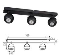 Kanlux GALOBA Wall Ceiling GU10 Light Fitting Adjustable Spotlight Pendant Lamp