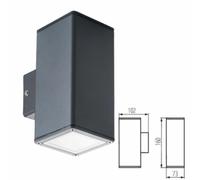 Kanlux Garden Outdoor Patio Light Fitting GU10 LED Up Down Wall Ground Lamp Bulb