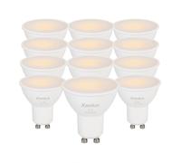 Kanlux GU10 LED Light Bulbs 8W - Pack of 10 | 690 Lumens Warm White | 100° Beam Angle | Non-Dimmable | Energy Saving Spotlights for Home & Office - 220-240V