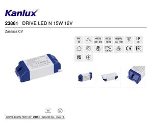 Kanlux LED DRIVER Power Supply Transformer DC 12V Light Strip Tape CV 12 VOLT DC