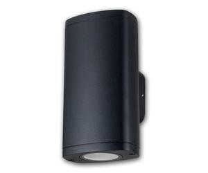 Kanlux Modern Outdoor/Facade Light ZEVI-EL Black Aluminium for 2 GU10 Up-Down Wall Light for Indoor and Outdoor Use IP54
