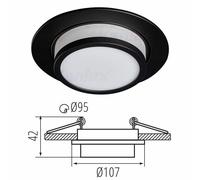 Kanlux Recessed Ceiling Bulkhead Adjustable Tilt Angle GU10 LED Mains Kitchen UK