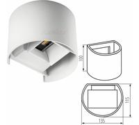 Kanlux REKA IP54 LED Up Down Wall Light Fixture Cube Sconce Lamp 7W Outdoor 840