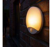 Kanlux SANSO 15W LED Bulkhead PIR IP44 4000K 1250lm Ceiling Wall White 26520 [EEK: A]