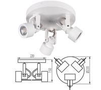 Kanlux SONDA Wall Ceiling GU10 Fitting Adjustable Interior Decor Spot Light 240V