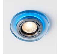 4x Recessed 6W Downlight Cool White Ceiling GU10 Lamp 2 Tone Blue LED Spot Light