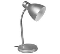 Kanlux ZARA E14 SILVER Bedside Table Desk Study Reading Flexible Neck SES Lamp