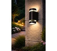 Kanlux Outdoor Wall Light ZEW 22441 EL-235U-B IP44 Die-cast Aluminium Up/Down Black