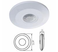 Kanlux Zona Flat PIR Motion Detector Occupancy Sensor Light Switch Security 360