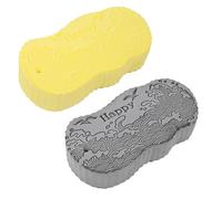 KANLVU 2 Pcs Magic Exfoliating Sponge & Body Scrubber, 3D Super Soft Magic Exfoliating Bath Sponge for Remover Dead Skin Men and Women(E)