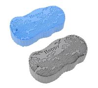 KANLVU 2 Pcs Magic Exfoliating Sponge & Body Scrubber, 3D Super Soft Magic Exfoliating Bath Sponge for Remover Dead Skin Men and Women(C)