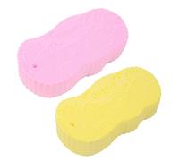 KANLVU 2 Pcs Magic Exfoliating Sponge & Body Scrubber, 3D Super Soft Magic Exfoliating Bath Sponge for Remover Dead Skin Men and Women(B)
