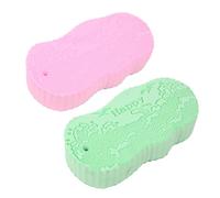 KANLVU 2 Pcs Magic Exfoliating Sponge & Body Scrubber, 3D Super Soft Magic Exfoliating Bath Sponge for Remover Dead Skin Men and Women(F)
