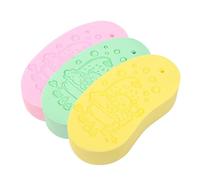 KANLVU 3 Pcs Magic Exfoliating Bath Sponge 3D Super Soft Exfoliating Sponge, Magic Body Scrubber for Removing Dead Skin from Body, Reusable & Skin-Friendly(B)