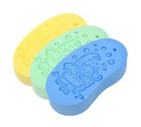 KANLVU 3 Pcs Magic Exfoliating Bath Sponge 3D Super Soft Exfoliating Sponge, Magic Body Scrubber for Removing Dead Skin from Body, Reusable & Skin-Friendly(A)