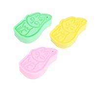 KANLVU 3 Pcs Magic Exfoliating Sponge for Body & Face, Exfoliating Bath Sponge for Sensitive Skin, Versatile Back Rubbing Magic Exfoliating Body Scrubber(C)