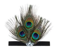 KANLVU Carnival Feather Headpiece with Vibrant Plumes & Sequins Showgirl Headpiece for Samba Dancers, Brazilian Carnival Parade, Stage Shows, Secure & Wide Headband Design(G)