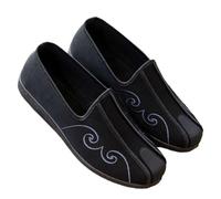 KANLVU Chinese Traditional Kung Fu Shoes for Men Women Tai Chi Old Beijing Martial Arts Shoes Comfortable Fit for Indoor Outdoor Wing Chun Qi Gong(8 UK)