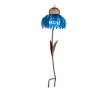 KANLVU Creative Flower Shape Bird Feeder for Outdoors Hanging Garden Yard Decoration, Attracting Goldfinches, Wild Birds, Cardinals & Sparrows Bird Lover(Blue)