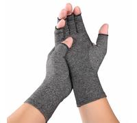 KANLVU Fingerless Design Compression Gloves for Arthritis Joint Rehabilitation Arthritis Gloves for Yoga, Gym, Sports, Cycling & Breathable Nursing Care(Grey,M)