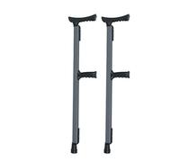 KANLVU Forearm Crutches Aluminum Alloy Arm Crutches Fracture Aid Medical Elderly Walking Stick Adjustable Elbow Crutch Support for Leg Injury or Disability(Black,2Pcs)