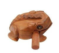 KANLVU Guiro Instrument with Rhythm Sticks, Wooden Frog Instrument Latin Percussion for Beginners, Live Performances(E)