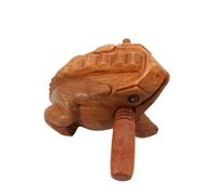 KANLVU Guiro Instrument with Rhythm Sticks, Wooden Frog Instrument Latin Percussion for Beginners, Live Performances(C)