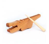 KANLVU Handcrafted Wooden Guiro Instrument, Guira Set Traditional Latin Percussion Instruments with Scrapers for Beginners Music Performances