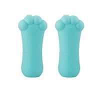 KANLVU Leak-Proof Silicone Cat Paw Ice Roller Mold for Face, Reusable Ice Cube Roller for Skin Care, Freezer Safe Face Massager to Puffiness Eyes, Soothe Migraine, and Calm Skin(Blue)