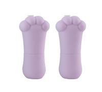 KANLVU Leak-Proof Silicone Cat Paw Ice Roller Mold for Face, Reusable Ice Cube Roller for Skin Care, Freezer Safe Face Massager to Puffiness Eyes, Soothe Migraine, and Calm Skin(Purple)