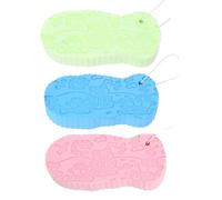 KANLVU Magic Exfoliating Bath Sponge, 3D Super Soft Exfoliating Body Scrubber for All Skin, 3 Pcs Dead Skin Remove Exfoliating Sponge for Daily Use