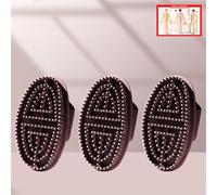 KANLVU Manual Meridian Pressure Brush Whole Body Relaxation Massage Brush for Belly Fat Body Brushes Hair Scalp Shower Meridian Brush(Brown,3pcs)