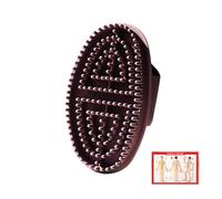 KANLVU Manual Meridian Pressure Brush Whole Body Relaxation Massage Brush for Belly Fat Body Brushes Hair Scalp Shower Meridian Brush(Brown,1pcs)
