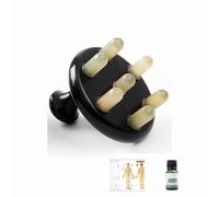 KANLVU Multifunctional Wood Therapy Massage Tools Meridian Pressure Brush & Cellulite Brush for Scalp Stimulation Body Shaping & Muscle Recovery(7 Nails-Set)
