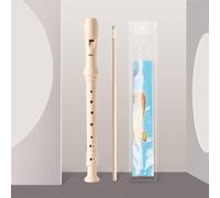 KANLVU Recorder Instrument for Kids Soprano Recorder with Cleaning Kit, German Style 6 Holes 8 Holes Recorders Musical Instruments Flute for Beginners Students Music Classes(White,8 holes)