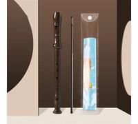 KANLVU Recorder Instrument for Kids Soprano Recorder with Cleaning Kit, German Style 6 Holes 8 Holes Recorders Musical Instruments Flute for Beginners Students Music Classes(Brown,6 holes)