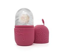 KANLVU Reusable Leak-Proof Silicone Ice Roller for Face, Diy Facial Massage Tool for Cold Therapy, Puffiness Eyes, Circulation, Recovery Soothe Skin,(Rose red)