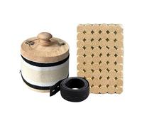 KANLVU Solid Wood Moxa Box Smokeless Portable Moxibustion Box, Adjustable Strap Design for Thermal Therapy Relieve Pain 艾灸盒(3-piece set)