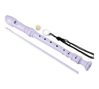 KANLVU Soprano Recorder Instrument with Case German Style 8 Holes 6 Holes Recorder Flute for Beginners, Students Music Enthusiasts, Includes Cleaning Rod Harp Flute(Purple,8 holes)