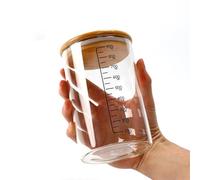KANLVU Sourdough Jar Glass Jar with Bamboo Lid Sourdough Starter Jar for Bread Starter, Feeding & Storage Sour Dough Starter Jars Reusable Sourdough Bread Baking(900ml)