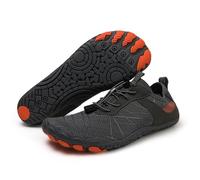 KANLVU Tai Chi Shoes Comfortable Barefoot Shoes Women Kung Fu Shoes Martial Arts Grounding Shoes with Flexible Sole, Breathable Upper, and Adjustable Straps(Grey,9.5 UK)