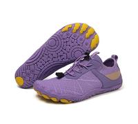 KANLVU Tai Chi Shoes Comfortable Barefoot Women Kung Fu Martial Arts Grounding with Flexible Sole, Breathable Upper, and Adjustable Straps(Purple,7 UK)