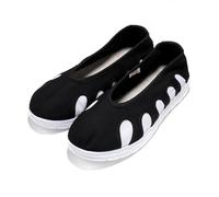 KANLVU Tai Chi Shoes Lightweight Kung Fu Martial Arts Shoes for Men Women with Anti-Skid Sole, Comfortable Fit, Durable Cotton Upper Taoist Shoes for Qigong Trainerss(4 UK)