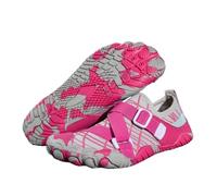 KANLVU Tai Chi Shoes Women Five Fingers Kung Fu Shoes for Men Comfortable Five Fingers Martial Arts Breathable Soft Sole, for Yoga, Gym Training, Bicycle Sports Shoes(Pink,10 UK)