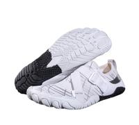 KANLVU Tai Chi Shoes Women Five Fingers Kung Fu Shoes for Men Comfortable Five Fingers Martial Arts Breathable Soft Sole, for Yoga, Gym Training, Bicycle Sports Shoes(White,10 UK)